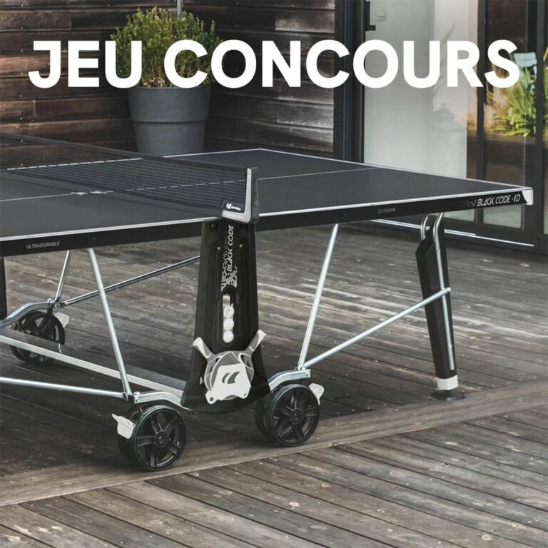 Tentez de remporter une table de ping-pong Black Code ID2 !